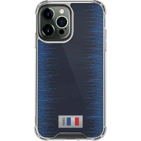 France Soccer Flag iPhone 15 Pro Max Clear Case